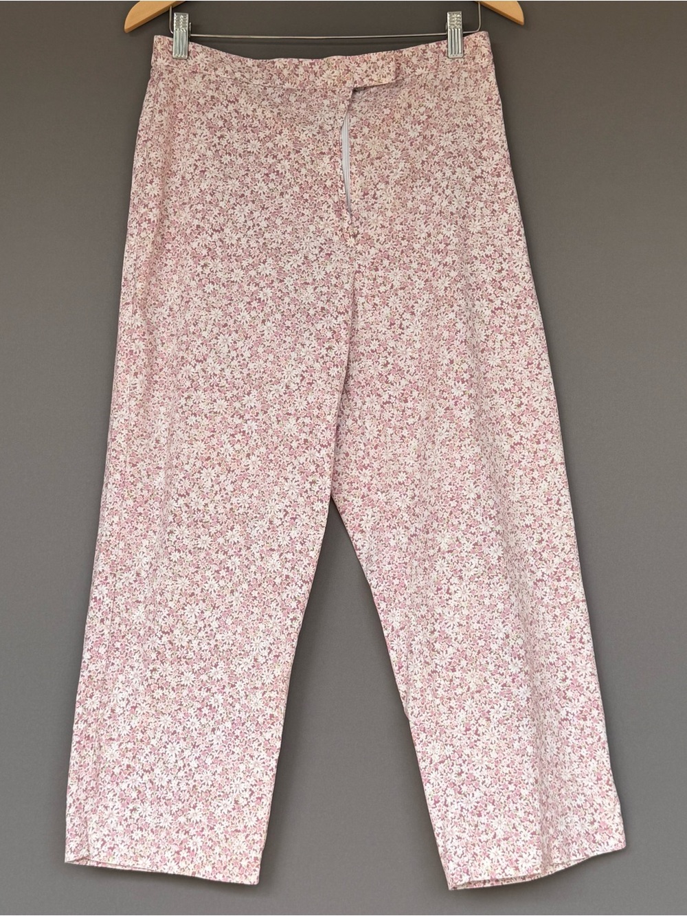 vtg Y2K Versailles New York Floral Capri Pants Womens Pink 14 Cottagecore